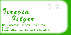 terezia hilger business card